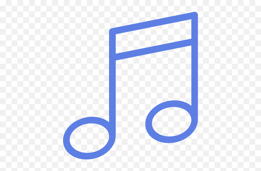Royal Blue Music Note 2 Icon - Free Royal Blue Music Note Icons Music Note Icon Transparent Png,Musical Notes Transparent