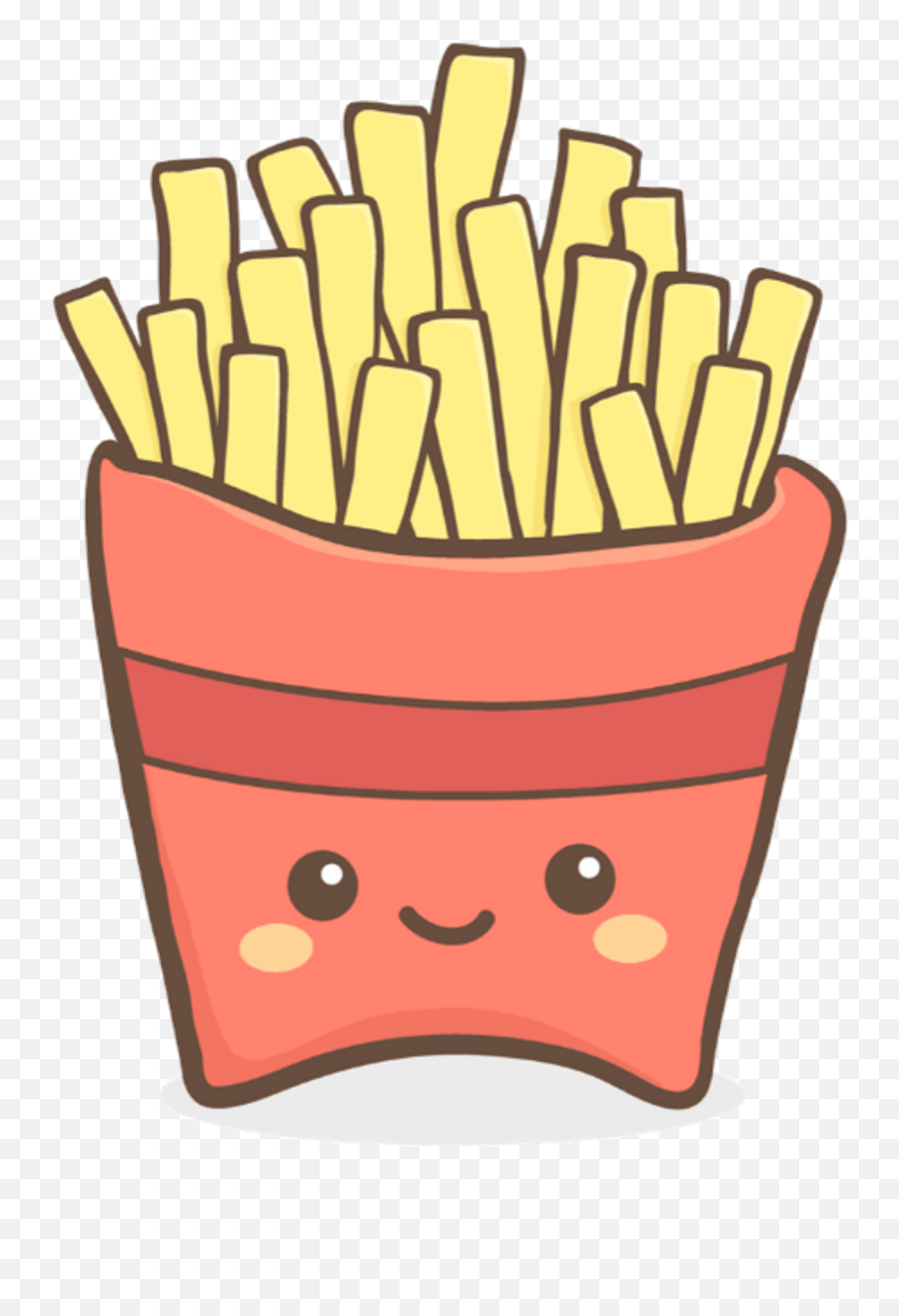 Cartoon Kawaii Fast Food Png - Cute French Fries Clipart,Cartoon Food Png -  free transparent png images 