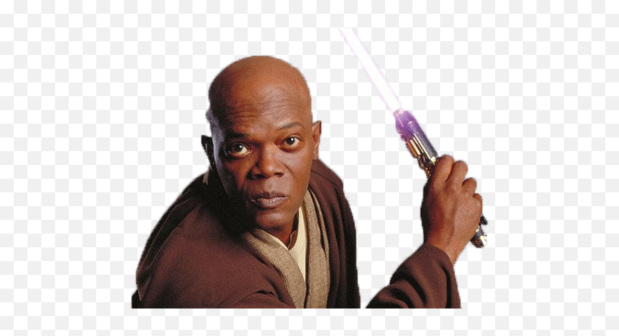 Lien Direct - Samuel L Jackson As A Jedi Png,Mace Windu Png