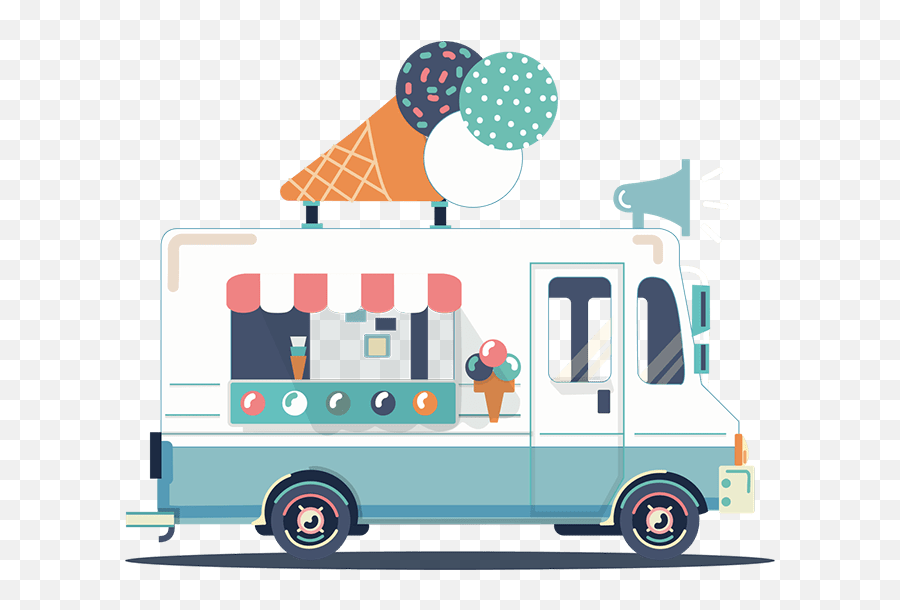 Ice Cream Truck Png Transparent - Clipart Ice Cream Truck,Ice Cream Truck Png