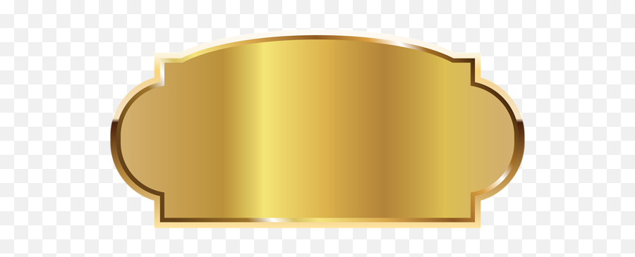 Pin - Gold Label Png Hd,Gold Plaque Png