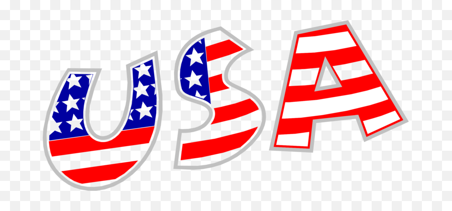 Usa Clipart - Usa In Red White And Blue Png,American Flag Clipart Transparent