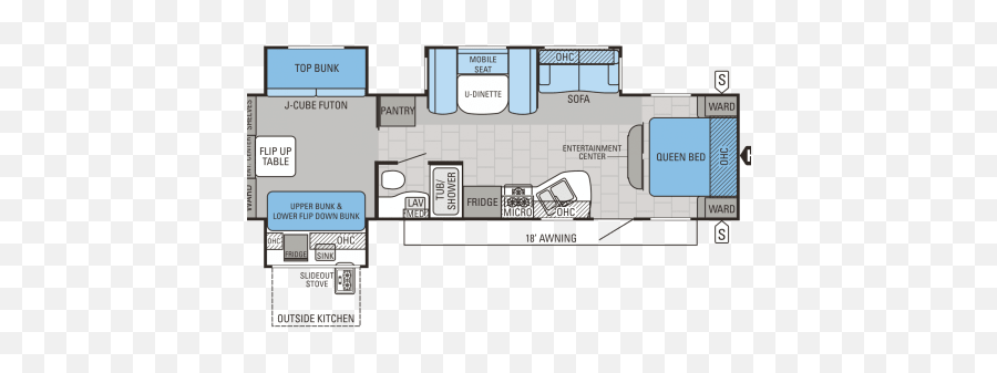 Rv Rental Lake Koshkonong Wi - 2015 Jayco Jay Flight 32tsbh Png,Fleetwood Icon 24d