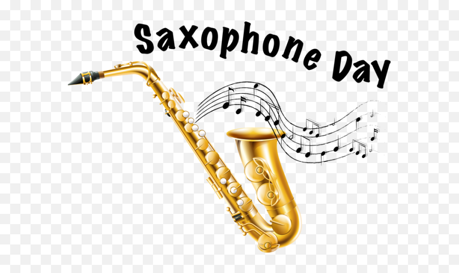 Download Hd Alto Sax Drawing - National Saxophone Day 2019 Png,Saxophone Transparent Background