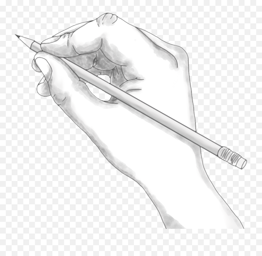 Hand Draw Art - Hand Holding Pencil Drawing Png Full Size Hand Holding A Pencil Drawing,Hand Drawing Png