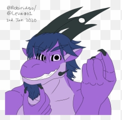 Robindigo Indigo Thinking While He Strokes His Beard Plus - Hypno Dragon png