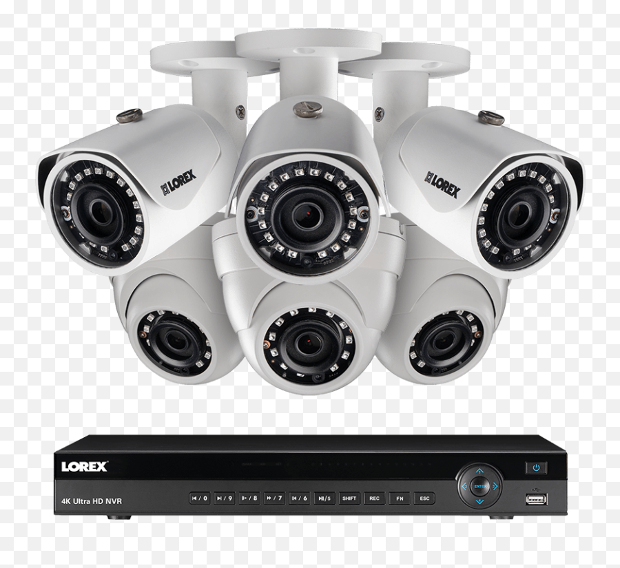 8 Channel 2k Home Security System With 6 Weatherproof Ip - 5mp Camera Lorex Png,Transformers Icon For Windows 7