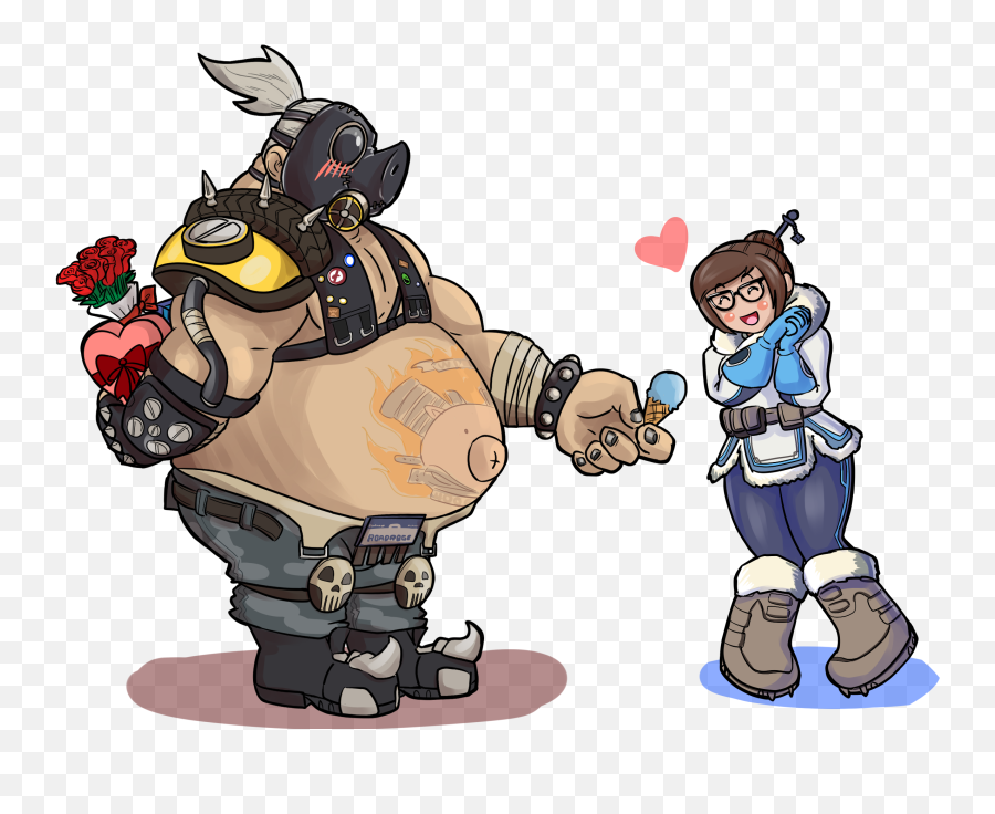 Two Chubs In Love Overwatch Know Your Meme - Overwatch Mei Moe Png,Mei Overwatch Png