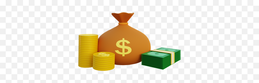 Premium Stack Of Money 3d Illustration Download In Png Obj - Solid,Stacks Of Money Icon
