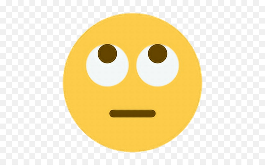 Rolleyes Stupid Think Eyeball Emoji Sticker By Chloekkk - Rolling Eyes Emoji Twitter Png,Emoji Cake Icon