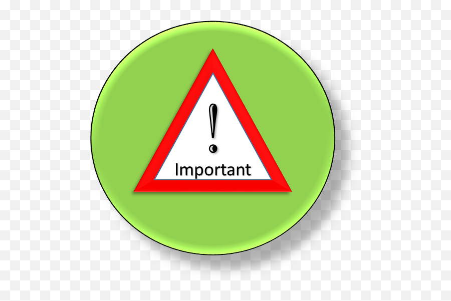 Download Hd Important Icon Green - Traffic Sign Transparent Danger Sign Green Screen Png,Green Screen Icon
