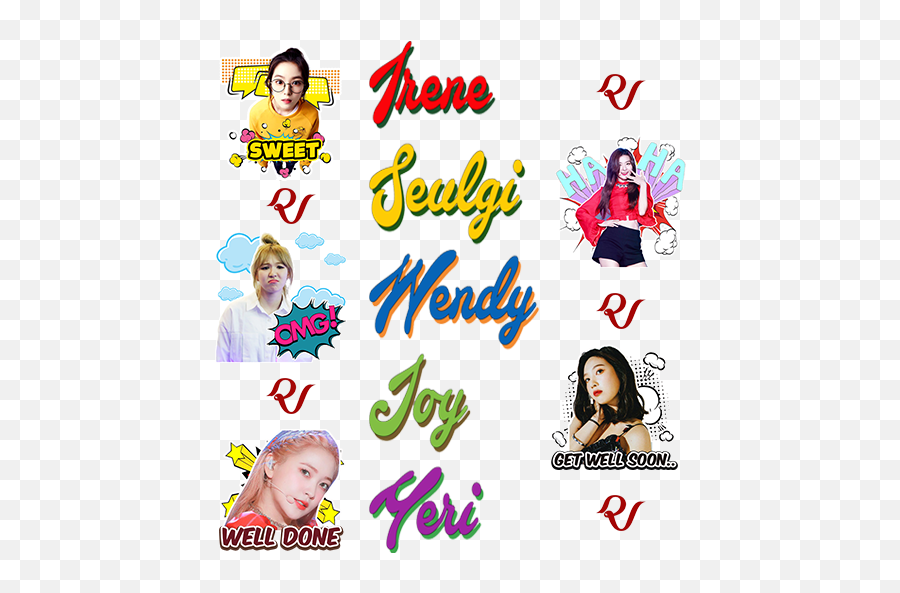Red Velvet Meme Sticker Kpop Wastickerapps Apk 10 - Girly Png,Seulgi Icon