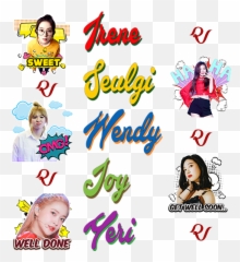 Red Velvet Meme Sticker Kpop Wastickerapps Apk 10 - Girly png