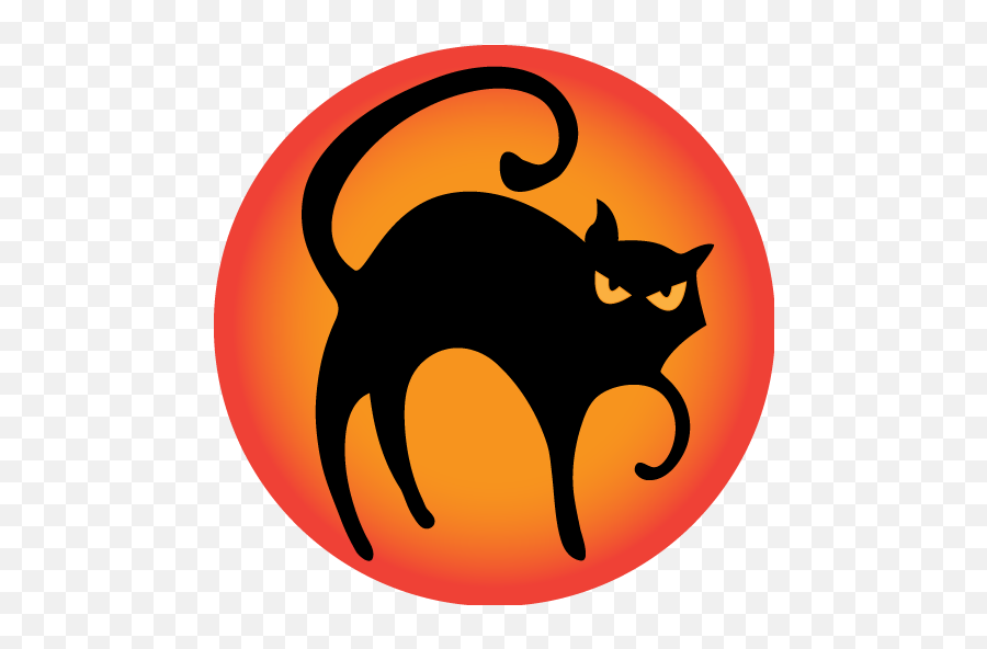 Black Cat Icon - Halloween Cat Icon Png,Black Cat Png