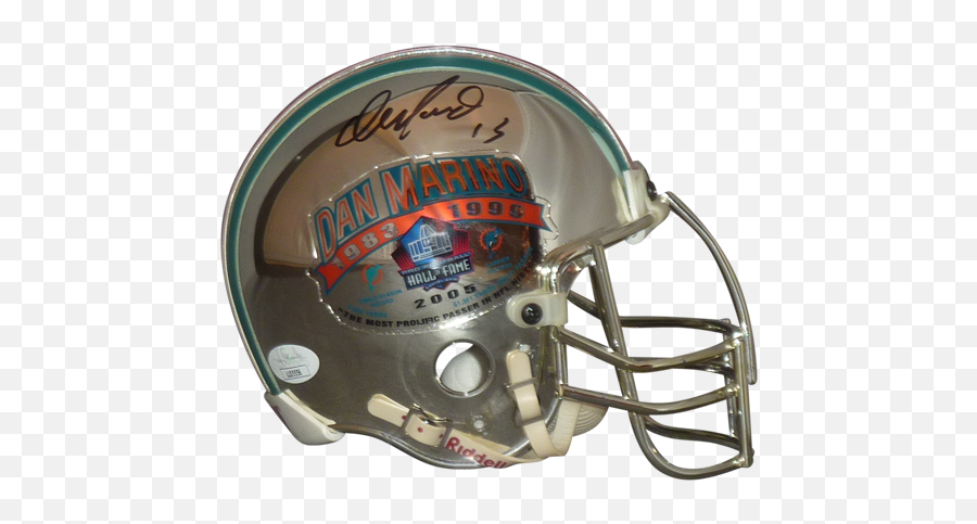 Dan Marino Autographed Mini Helmet - Chrome Limited Edition U2013 Jsa Png,Icon Chrome Helmet