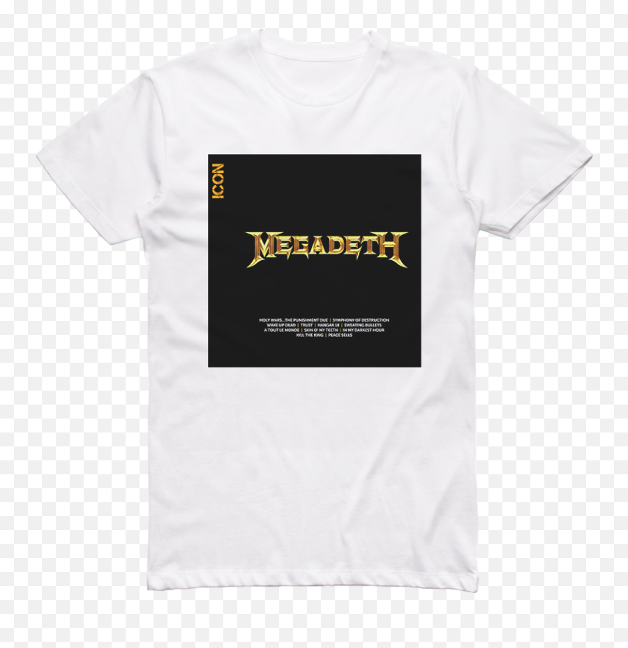Megadeth Icon Album Cover T - Shirt White Unisex Png,Sweating Icon
