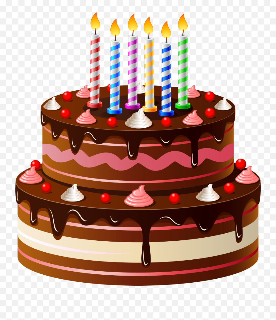 Birthday Cake Png Clip Art - Happy Birthday Cake Png,Birthday Cake Clipart Transparent Background