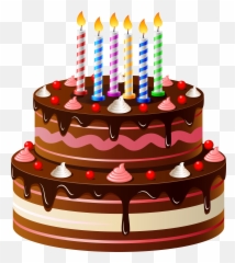 Birthday Cake Png Clip Art - Happy