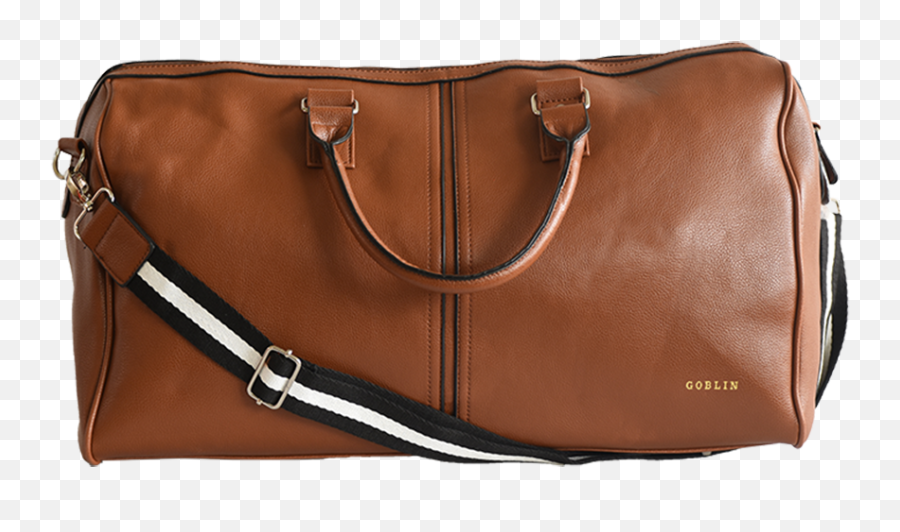 Supreme Goblin Brown Pu Leather Duffle Bag - Handbag Png,Duffle Bag Png