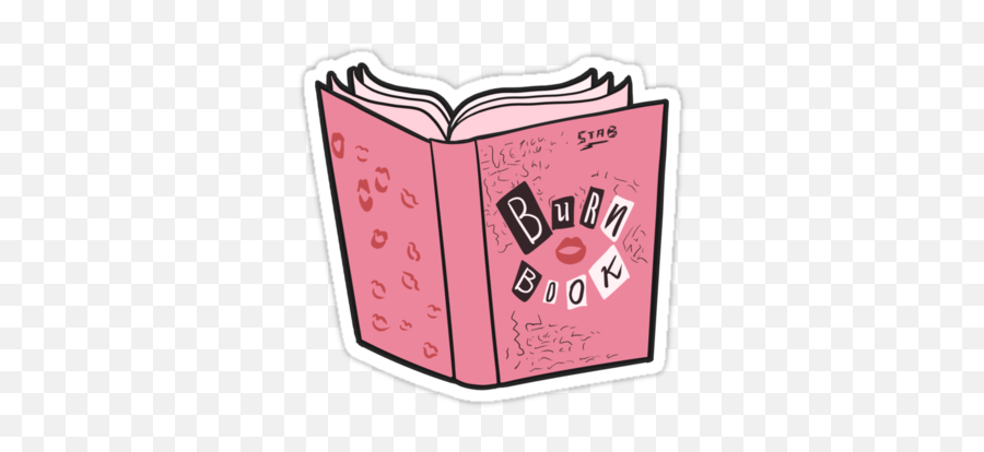 Library Of Burn Book Royalty Free Png Files - Burn Book Sticker,Burn Png