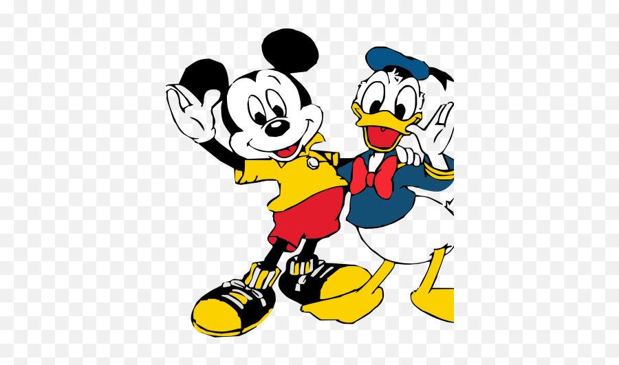 Mickey Mouse And Donald Duck Vector Logo - Download Page Donald Duck En Mickey Mouse Png,Mickey Logo