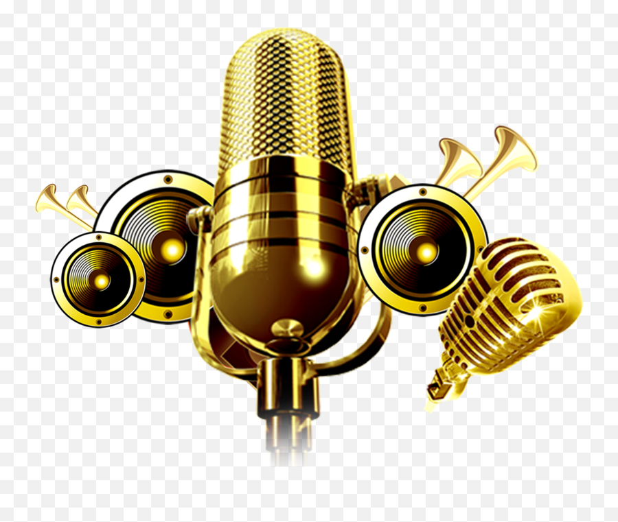 Download Retro Microphone Png Image With No Background - Gold Mic Png,Microphone Transparent Background