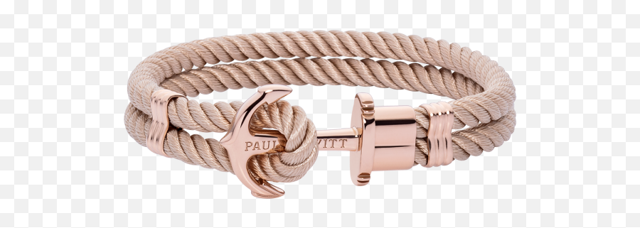 Phrep Anchor Bracelet Rose Gold Nylon Hazelnut - Paul Hewitt Phrep Hazelnut Silber Png,Hazelnut Png