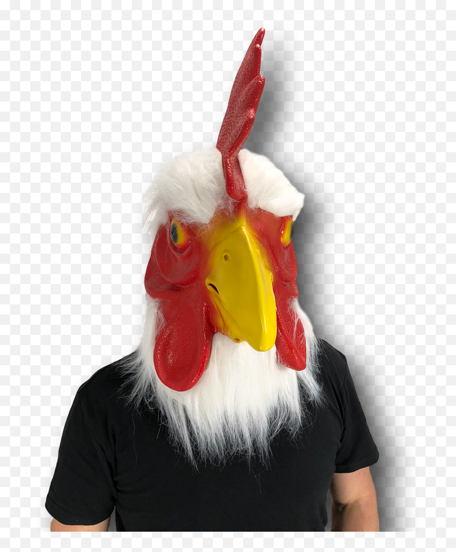 Chicken Head Rubber Mask Rooster Farm Animal Bird Fancy Dress Stag Party Costume - Cockatiel Png,Chicken Head Png