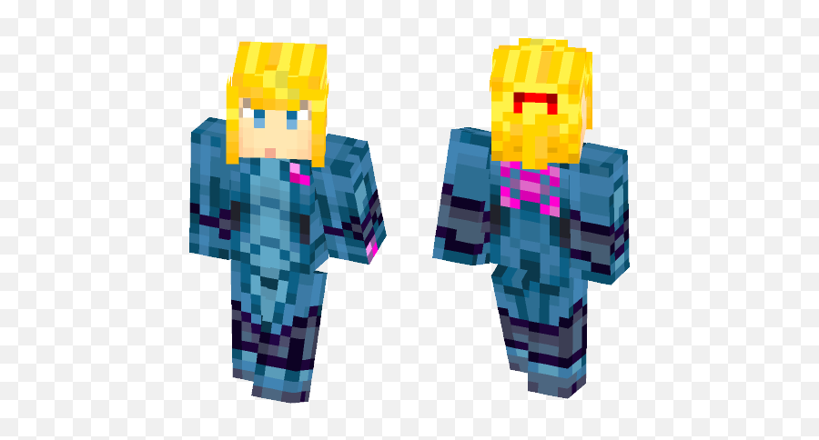 Download Samus Aran - Zero Mission Suit Minecraft Skin For Flash Justice League Minecraft Skin Png,Zero Suit Samus Png