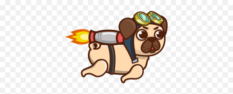 Jetpack Pug - Jetpack Pug Png,Jetpack Png