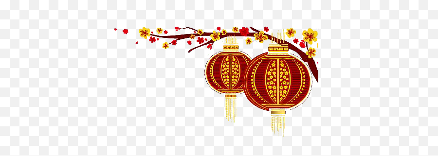Chinese New Year Lantern Png Clipart - Chinese New Year Lantern Png,Lanterns Png