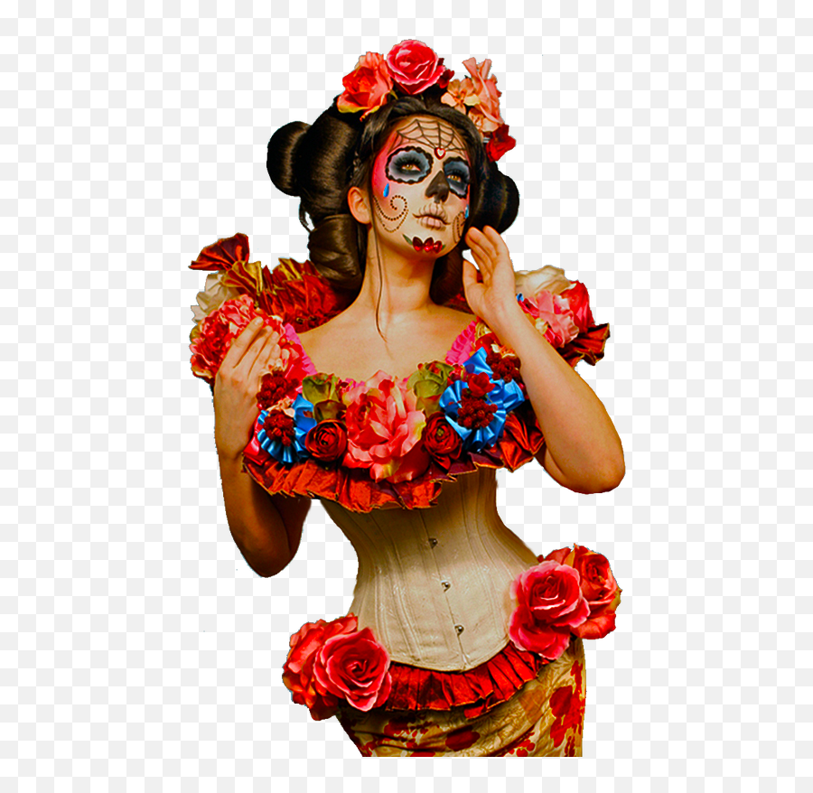 Mujer Catrina Png 1 Image - Day Of The Dead Costume,Catrina Png
