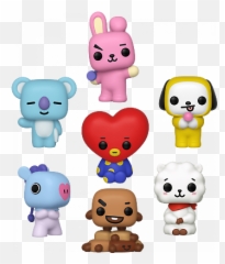 7 Set Bt21 Tata Shooky Rj Cooky Chimmy Koya Mang Funko Pop Vinyls New In Boxes Ebay - Bt21 Funko Pop Bts Png,Bt21 Png