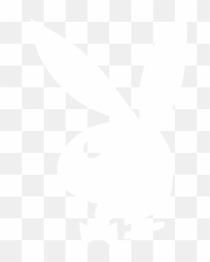 Playboy Playboybunny Playboylogo White - Logo png