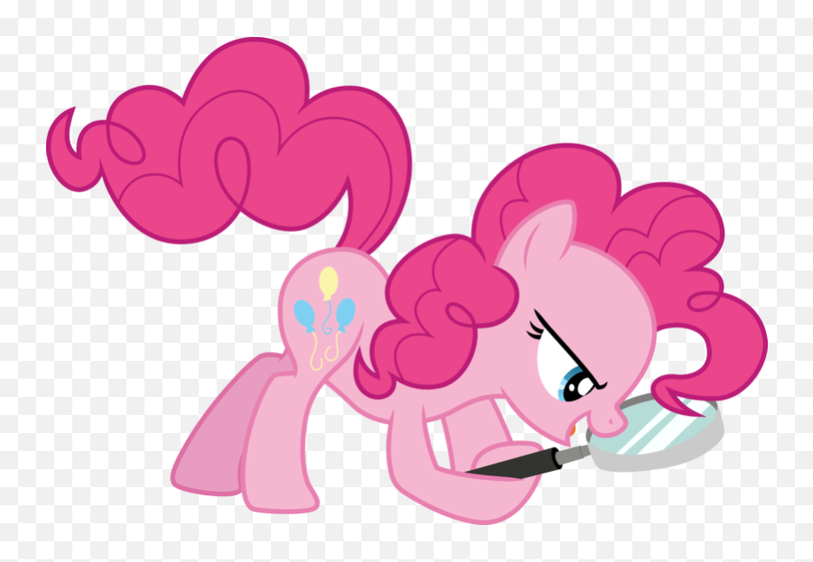 Cloudyglow Magnifying - Cartoon Png,Pinkie Pie Transparent