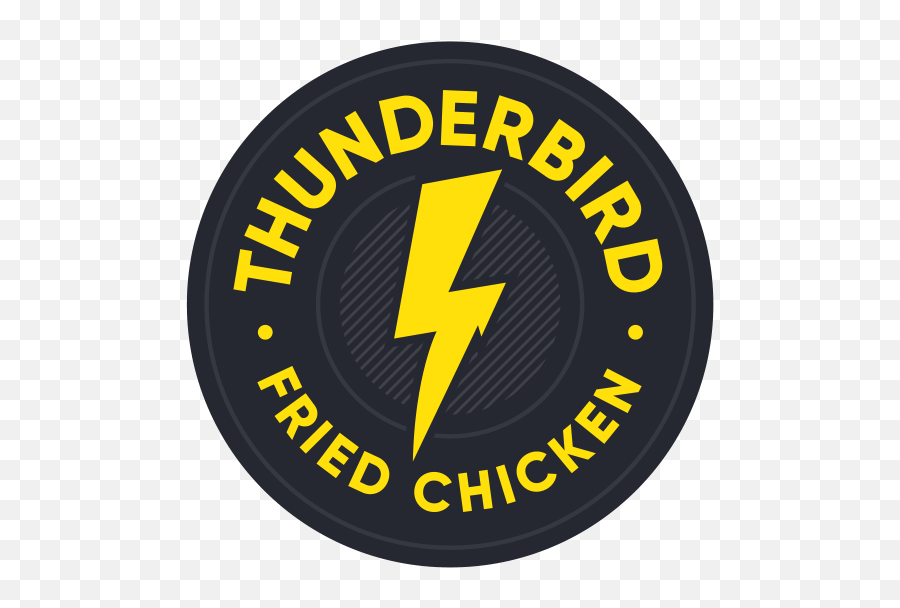 Thunderbird Fried Chicken - Circle Png,Chicken Logo