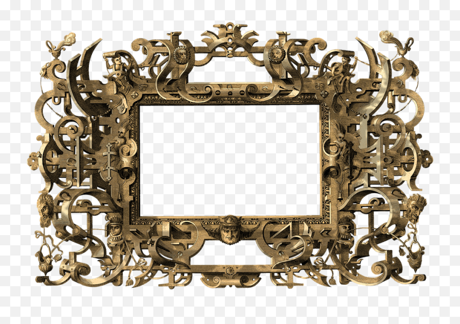 Frame Carved Decorative - Free Image On Pixabay Png,Decorative Frame Png