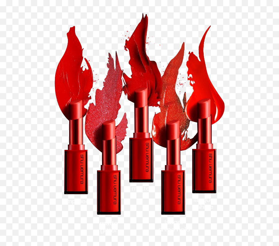 Rouge Unlimited Red Lipsticks - Limited Edition Shu Uemura Hk Rg Unltd Amplified Rd141 Deco Os Png,Red Png