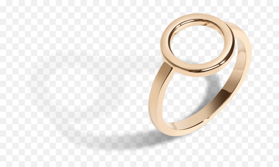 Solid Circle Ring - Engagement Ring Png,Gold Circle Png