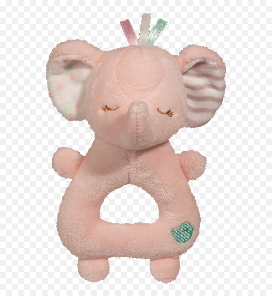 Douglas Baby Pink Elephant Rattle - Baby Rattle Png,Baby Rattle Png
