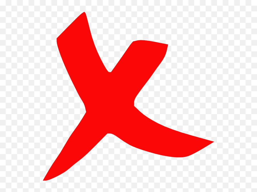 Free Red X Mark Transparent Background - Red Cross Png,X Mark Transparent Background
