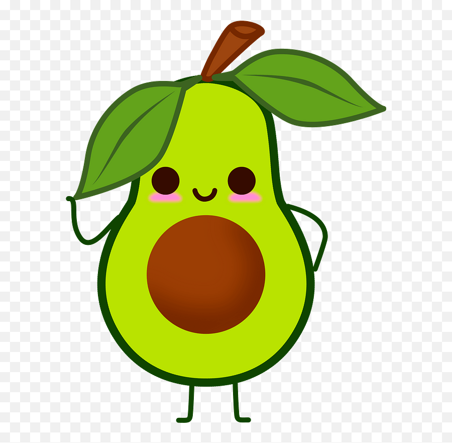 Clipart - Cute Avocado Clipart Png,Avocado Png