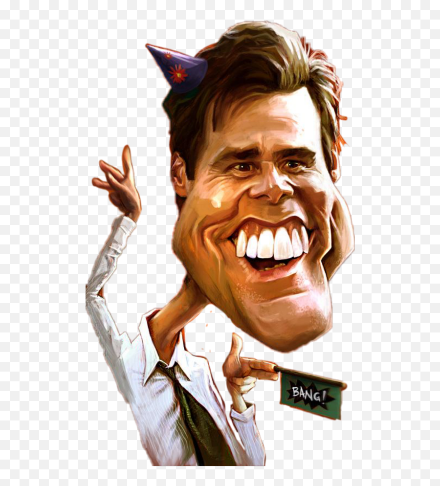 Download Jim Carrey Drawing Funny - Happy Go Lucky Person Png,Jim Carrey Png
