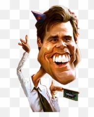 Download Jim Carrey Drawing Funny - Happy Go Lucky Person Png,Jim Carrey Png