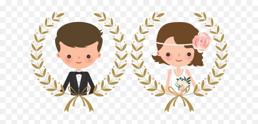 Wedding Couple Png Hd P 1281820 - Png Wedding Couple Cartoon Png,Couples Png