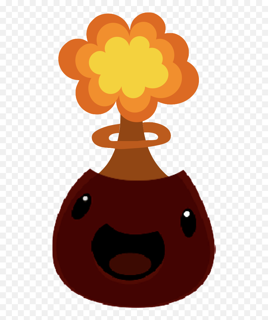 Download Hd Volcano Slime With A Mushroom Cloud - Cartoon Mushroom Cloud Png,Mushroom Cloud Png