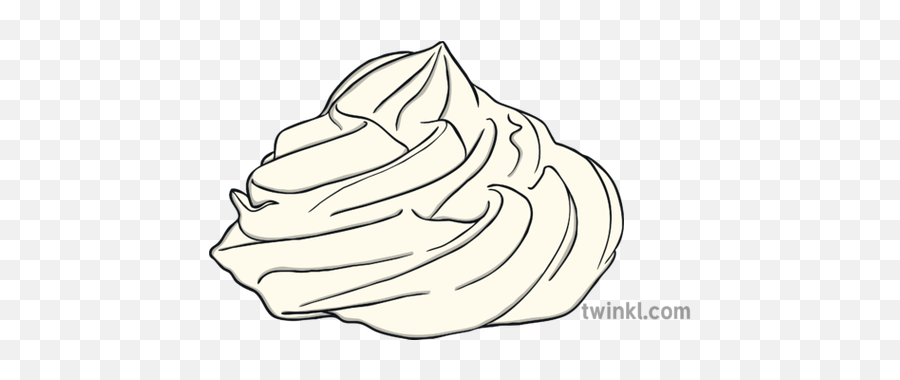 Whipped Cream Illustration - Vertical Png,Whipped Cream Png
