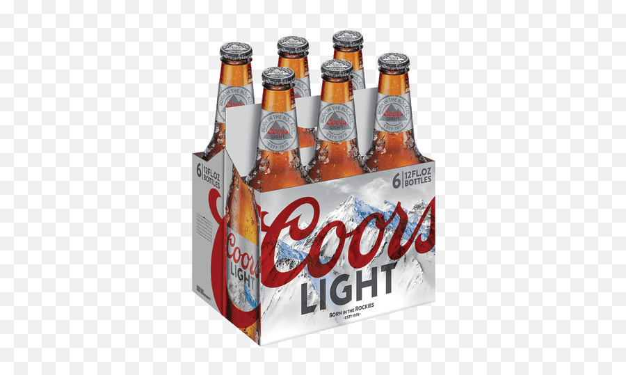 Coors Light 6pk Bottles - 071990300050 Png,Coors Light Png
