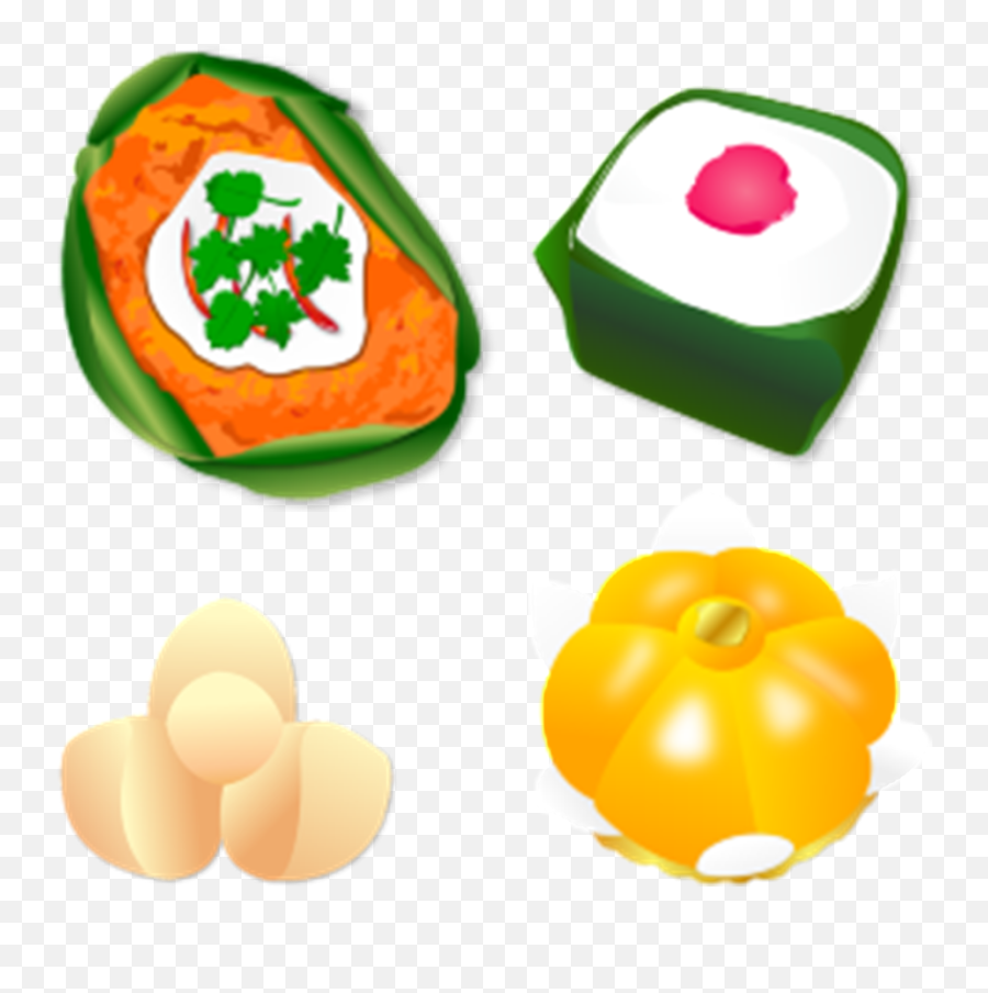 Aesthetic Cartoon Pastry Food - Thai Food Icon Png,Cartoon Food Png