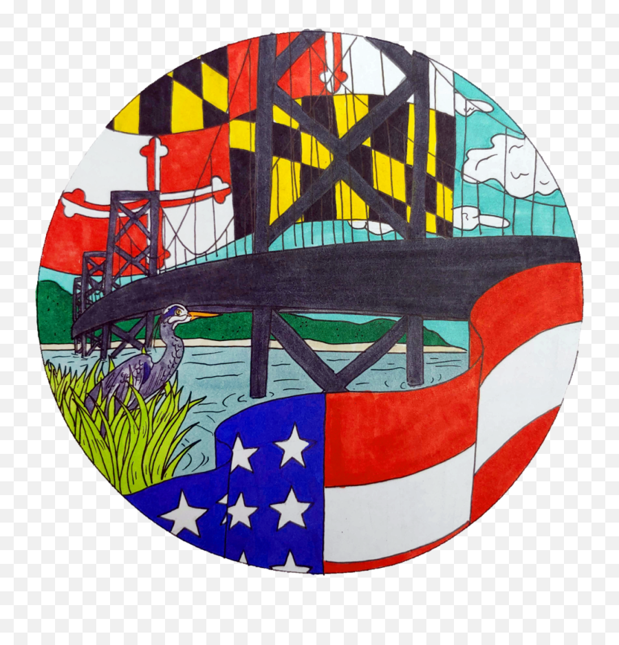 Congratulations To The Winners Of Maryland I Voted - Maryland I Voted Sticker 2020 Png,Maryland Flag Png